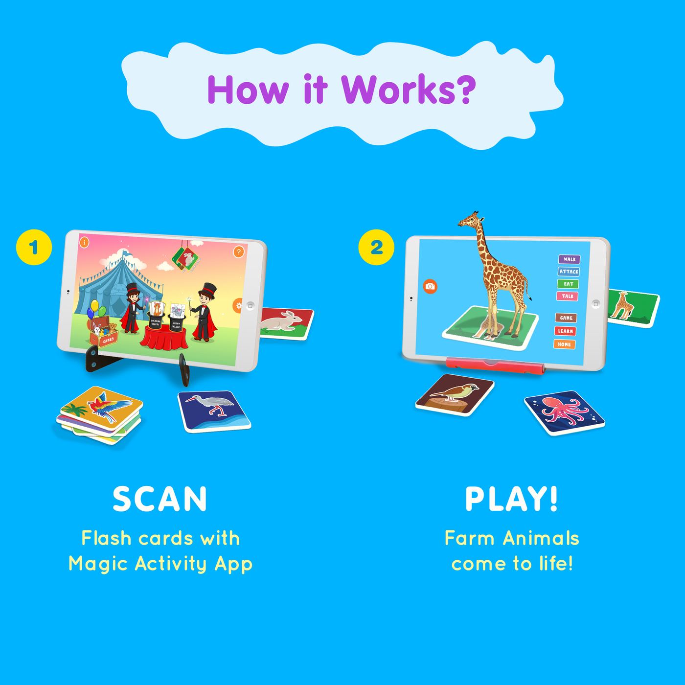 Magic Zoo flash cards